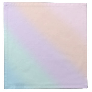 Pastel Rainbow Shadow Gradient Blur Abstract Desig Cloth Napkin