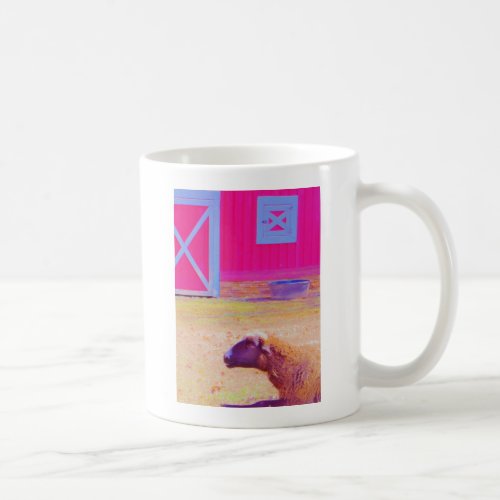 Pastel Rainbow Sheep Coffee Mug