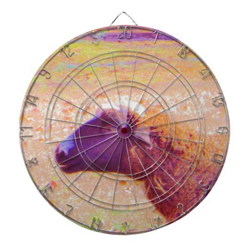 Pastel Rainbow Sheep Dartboard