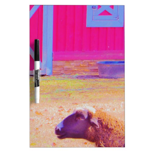 Pastel Rainbow Sheep Dry_Erase Board