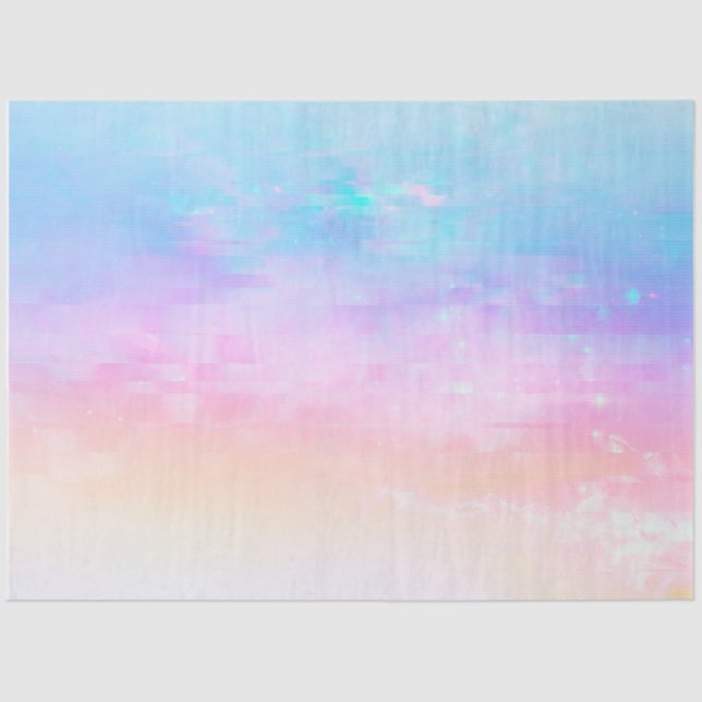 Pastel Rainbow Skies Tissue Paper (Front)