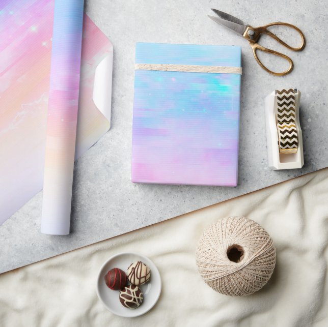Pastel Rainbow Skies  Wrapping Paper (Crafts)