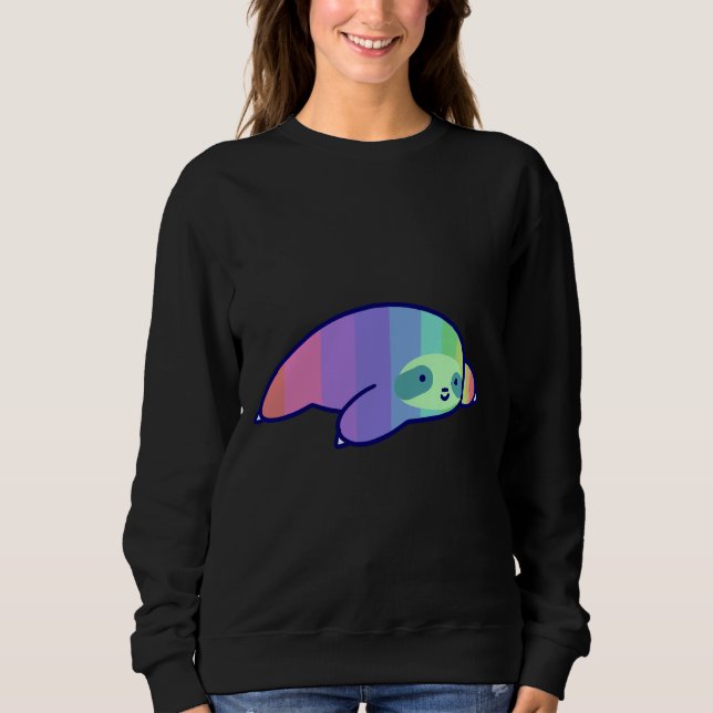 Pastel Rainbow Sloth Sweatshirt (Front)