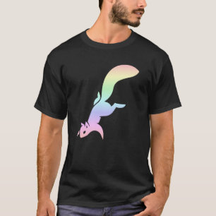 Pastel Rainbow Squirrel Silhouette T-Shirt
