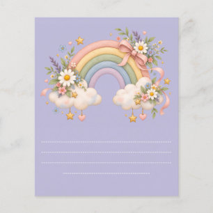 Pastel Rainbow Stationery Flyer