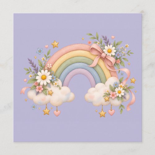 Pastel Rainbow Stationery  Menu