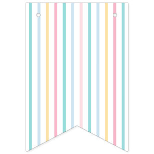 Pastel Color Bunting Flags | Zazzle