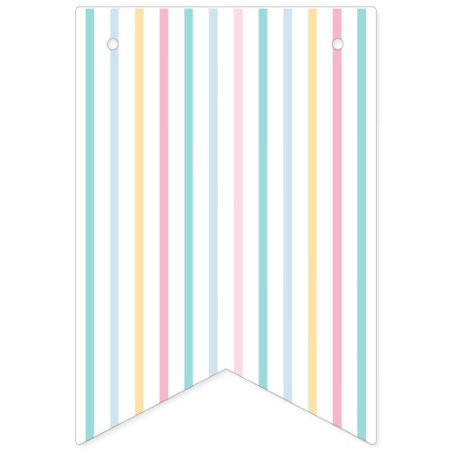Pastel Rainbow Stripe Banner