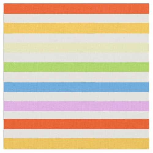 Pastel Rainbow Stripe Fabric Art Material