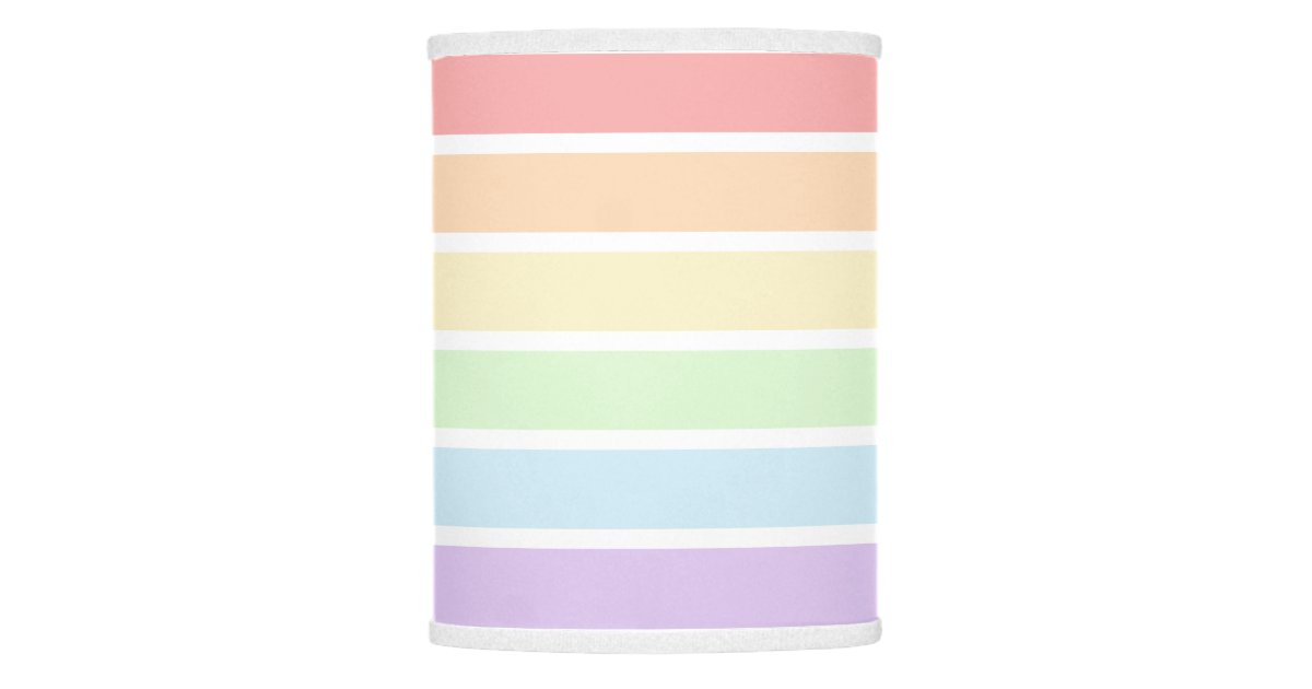 Pastel Rainbow Striped Lamp Shade | Zazzle