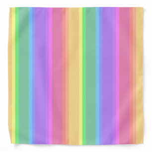 Pastel rainbow stripes bandana