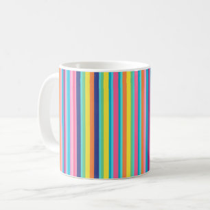 Pastel Rainbow Stripes Coffee Mug