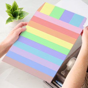 Pastel Rainbow Stripes Envelope Mailers