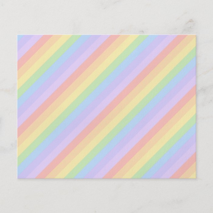 Pastel Rainbow Stripes. Full Color Flyer