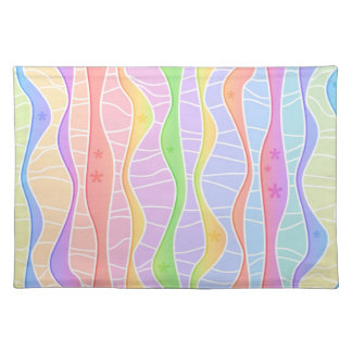 PASTEL RAINBOW STRIPES PLACEMAT