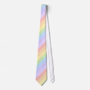 Pastel Rainbow Stripes. Tie by Graphics_By_Metarla at Zazzle