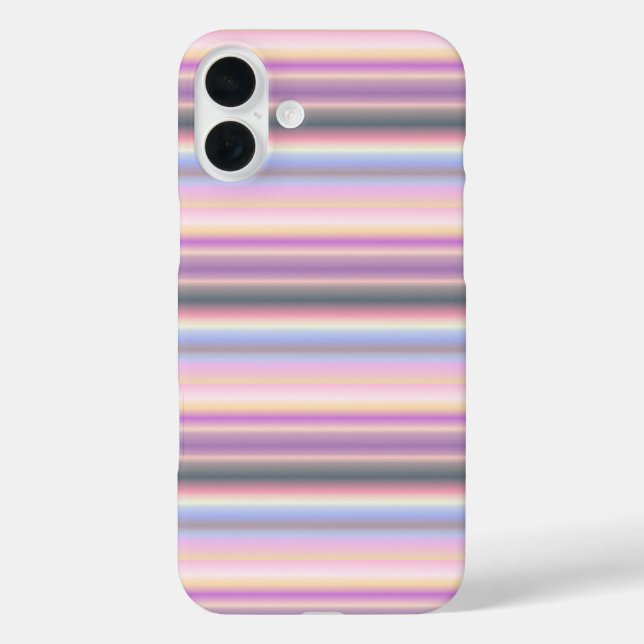 Pastel Rainbow Strips - Pattern Case-Mate iPhone Case (Back)