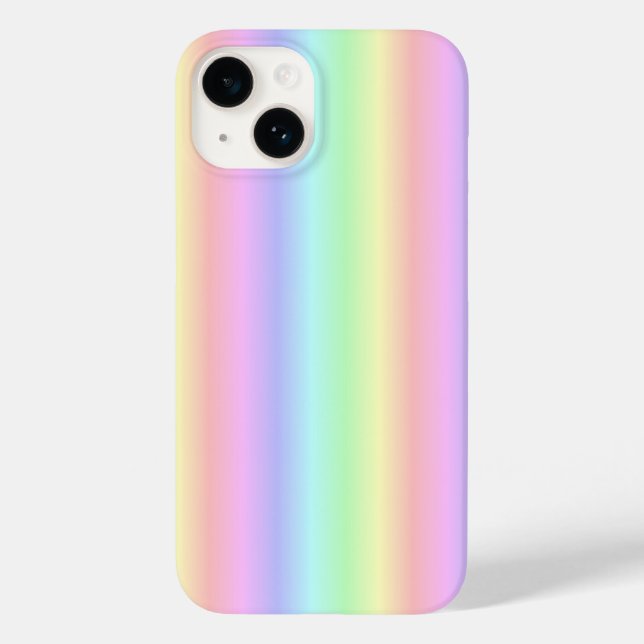 Pastel Rainbow Strips - Pattern Case-Mate iPhone Case (Back)