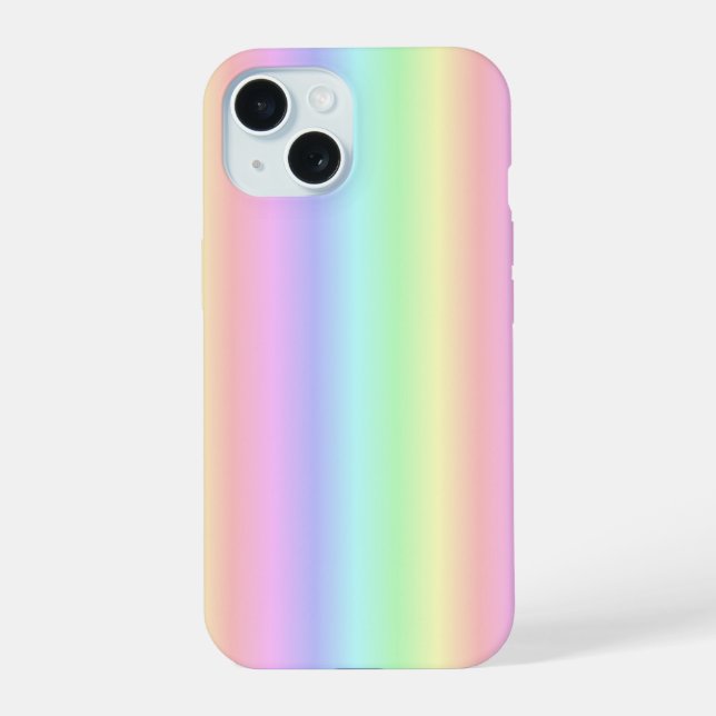Pastel Rainbow Strips - pattern Iphone Case (Back)