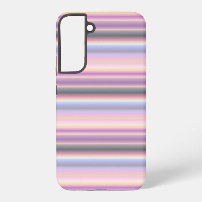 Pastel Rainbow Strips - Pattern Samsung Galaxy Case (Back)