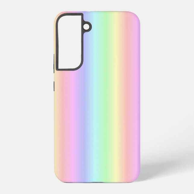 Pastel Rainbow Strips - pattern Samsung Galaxy Case (Back)