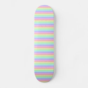 Pastel Rainbow Strips - Pattern Skateboard Deck