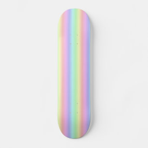 Pastel Rainbow Strips - Pattern Skateboard Deck