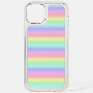 Pastel Rainbow Strips - pattern iPhone 15 Plus Case