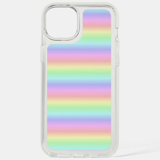 Pastel Rainbow Strips - pattern Speck iPhone Case (Front)
