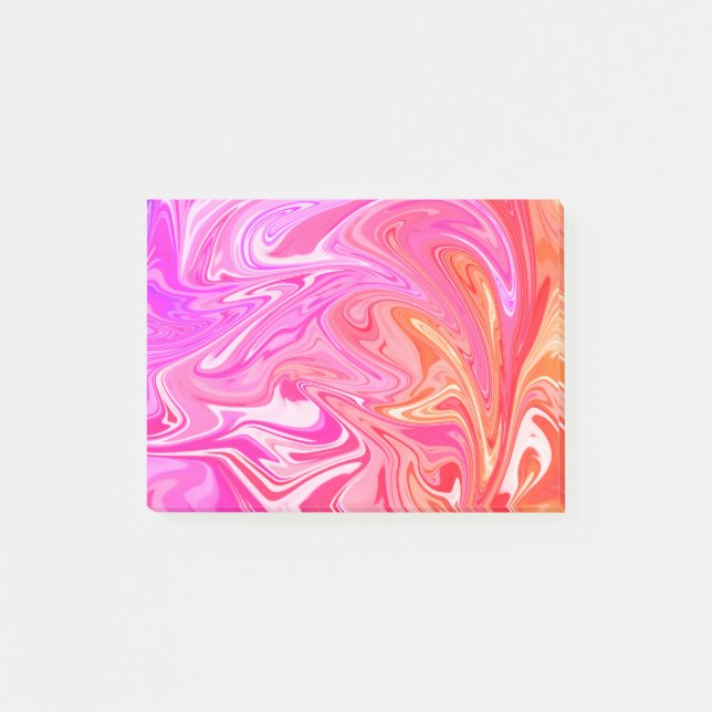 Pastel Rainbow Swirl Post-it Notes (Front)