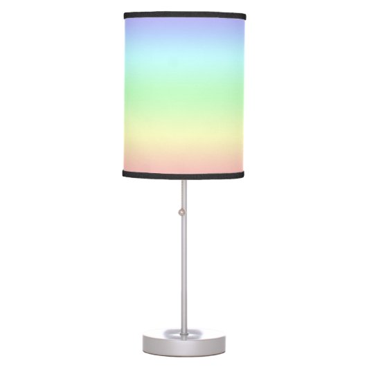 Pastel Rainbow Table Lamp (Front)