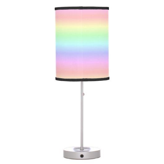 "Pastel Rainbow" Table Lamp (Back)