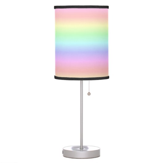 "Pastel Rainbow" Table Lamp (Left)