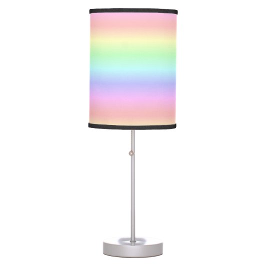 "Pastel Rainbow" Table Lamp (Front)