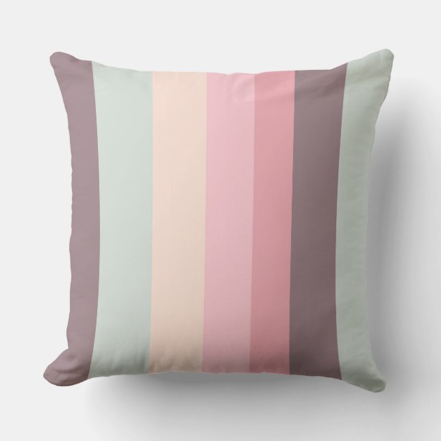 pastel rainbow throw pillow (Front)