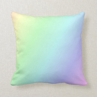 Pastel Rainbow Throw Pillow