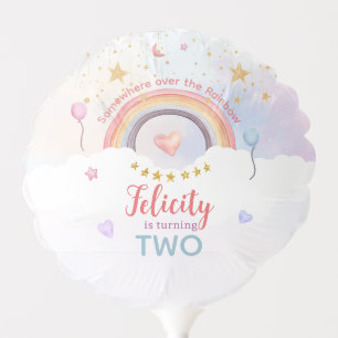 Pastel Rainbow Tie Dye Birthday Balloon