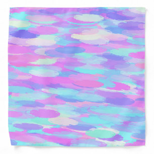 Pastel Rainbow Tie Dye Dog Bandana