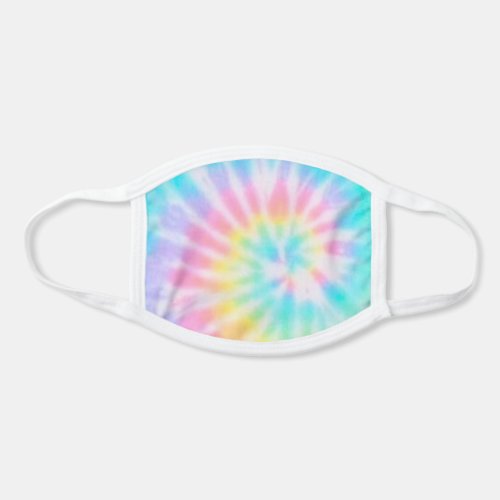 Pastel Rainbow Tie Dye Pattern Face Mask