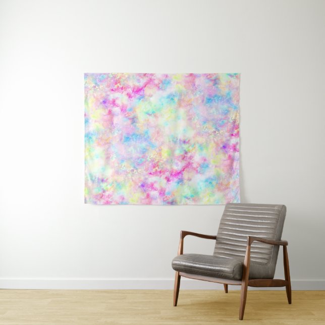 Pastel Rainbow Tie Dye Photography Backdrop (In Situ (Horizontal))