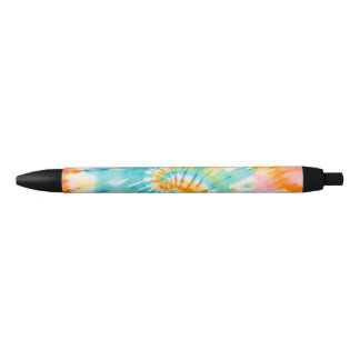 Pastel Rainbow Tie Dye Spiral Pattern Pen