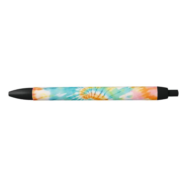 Pastel Rainbow Tie Dye Spiral Pattern Pen (Front)