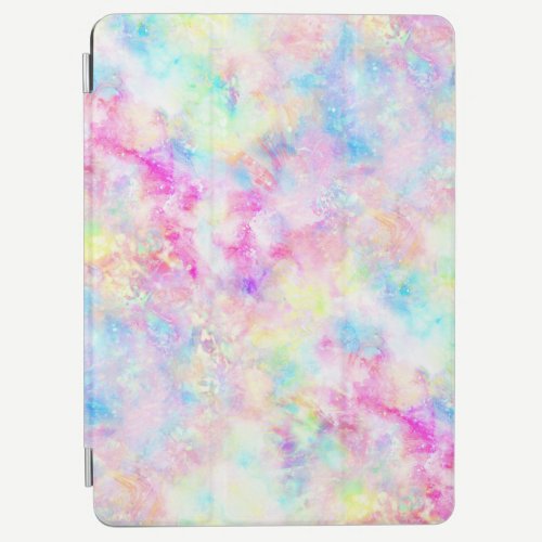 Pastel Rainbow Tie Dye Watercolor iPad Air Cover
