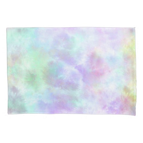 Pastel Rainbow Tie_Dye Watercolor Painting Pillow Case