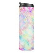 Pastel Rainbow Tie Dye Watercolor Thermal Tumbler (Rotated Right)