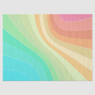 pastel rainbow tissue paper