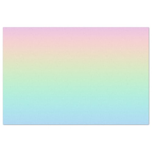 Pastel rainbow tissue paper