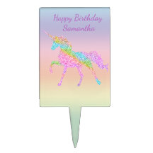 Unicorn Cake Toppers Zazzle