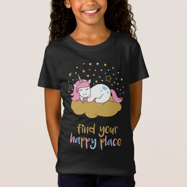 Pastel Rainbow Unicorn T-Shirt (Front)