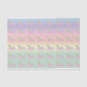 Pastel Rainbow Unicorn Tissue Paper